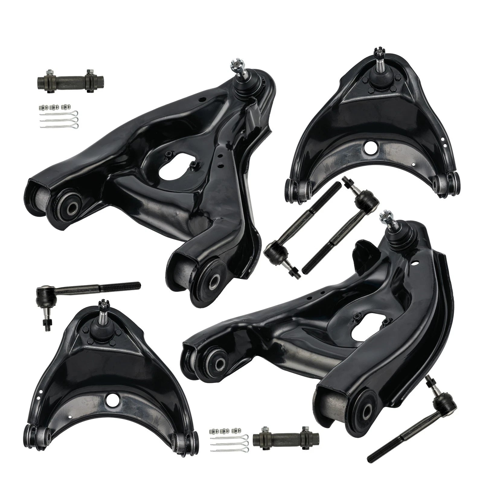 Front Control Arms and Tie Rods Kit for Chevy GMC C1500 C2500 (1988–2000)