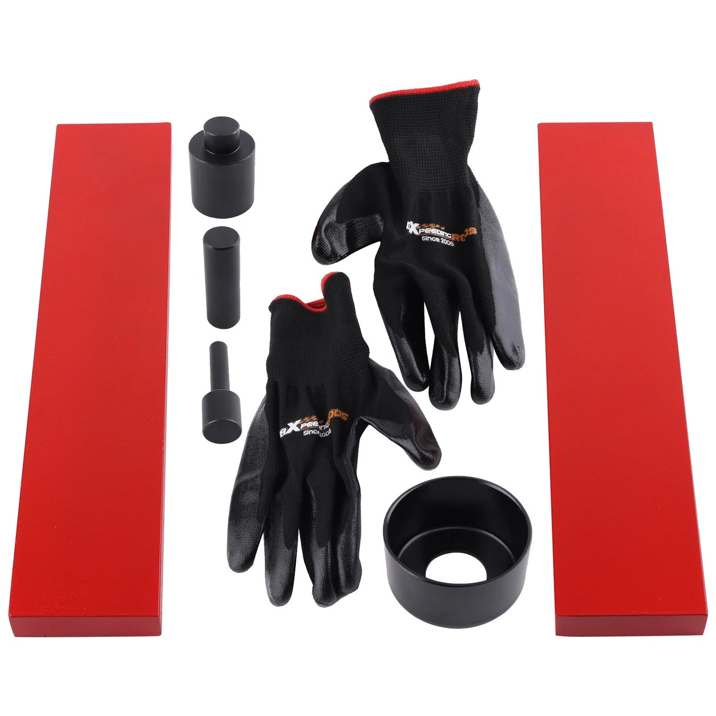 Hydraulic Shop Press Accessory Kit 50T for Press Plates & Punches (6 Piece)
