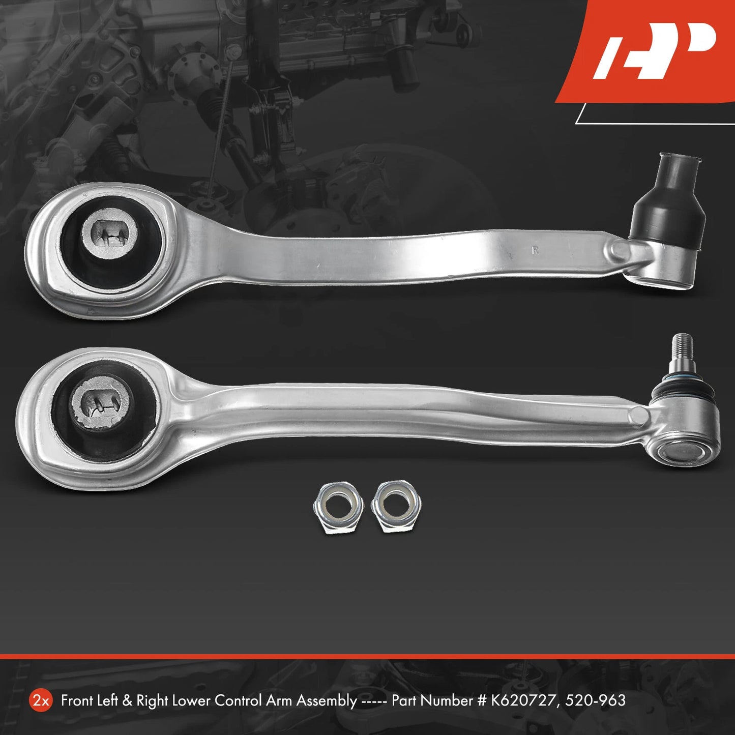 2X Lower Front Control Arm for Mercedes Benz E320 (2003–2009)