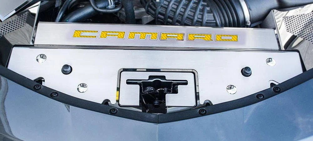 Brushed Front Header Plate Replacement for Chevrolet Camaro (2016–2020)