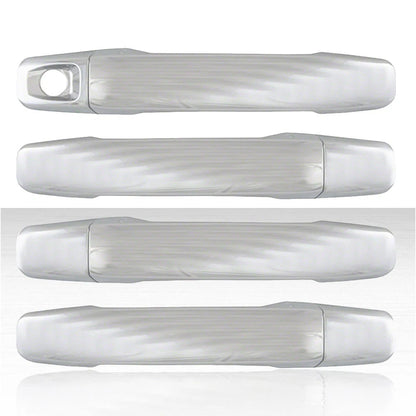 Set of 4 Door Handle Covers for 2015-2021 Chevy Colorado - Chrome w/o Smart Key