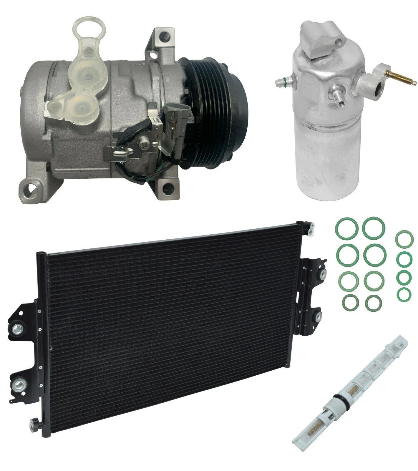 AC Compressor Kit With Condenser for GMC Savana 1500 6.6L (2010–2018)