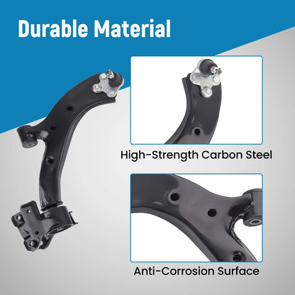 10x Front Lower Control Arms with Ball Joints for 2007–2011 Honda CR-V