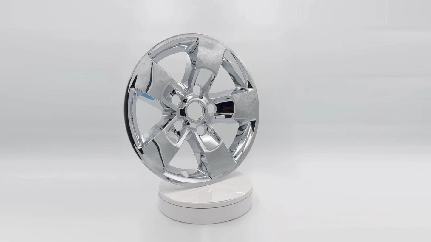 Chrome Wheel Skins Hub Caps Rim Covers Set for Dodge Ram 1500 (2013–2023)