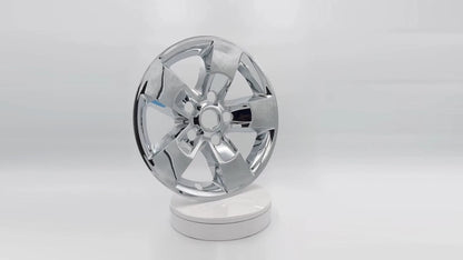 Chrome Wheel Skins Hub Caps Rim Covers Set for Dodge Ram 1500 (2013–2023)