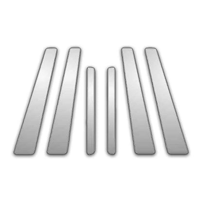 4Dr 6Pc Chrome Pillar Post Covers for 00-03 Mazda Protege - P4160