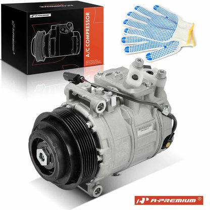 A/C Compressor with Clutch for Mercedes-Benz ML63 AMG S550 CL63 AMG (2007–2012)