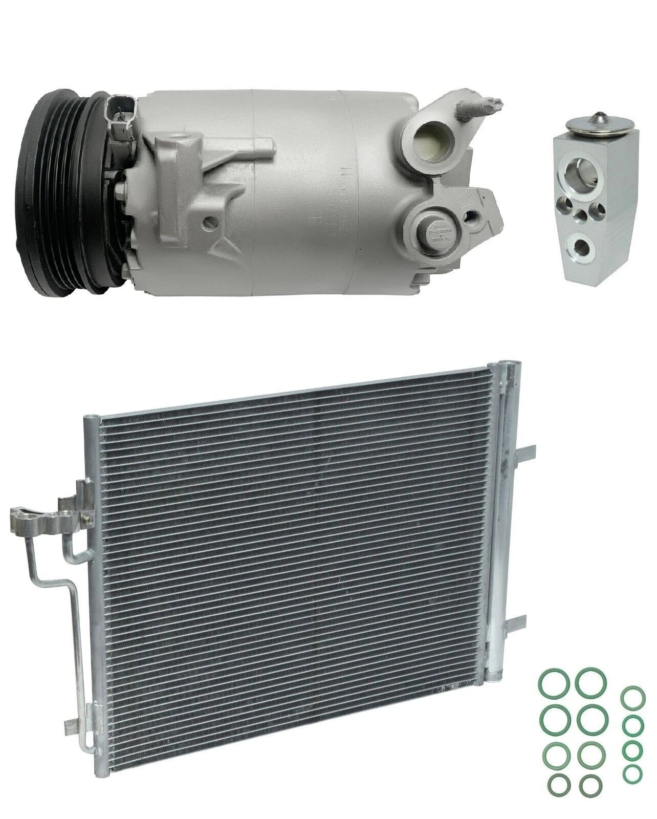 A C Compressor Kit with Condenser for Ford Transit Connect 2.5L (2014–2014)