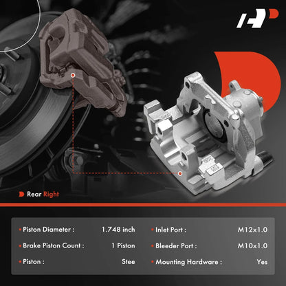 Brake Caliper with Bracket & Piston for Mercedes C43 AMG GLC300 (2016–2020)