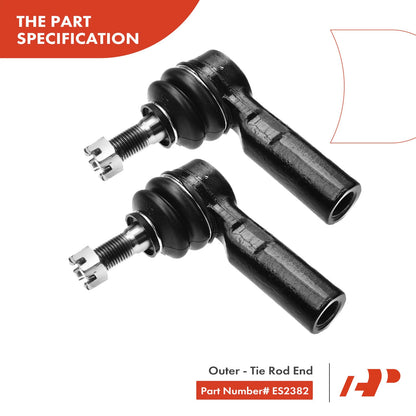 3X Front Rack & Pinion Tie Rod Kit for Chevy Geo Prizm Toyota Corolla (1998–2002)