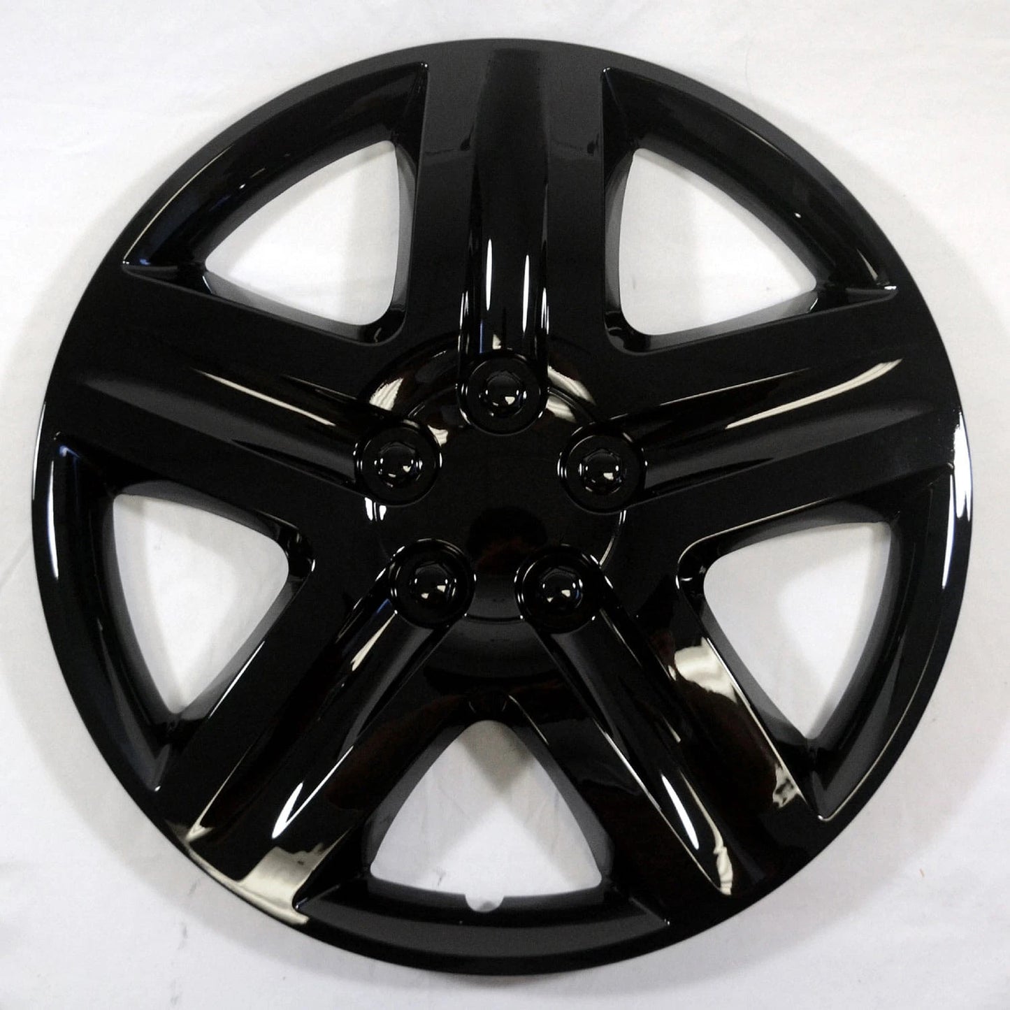 16 Inch Gloss Black Deluxe Hubcaps Wheel Covers Set 4 for Chevrolet Monte Carlo (1970–1972)