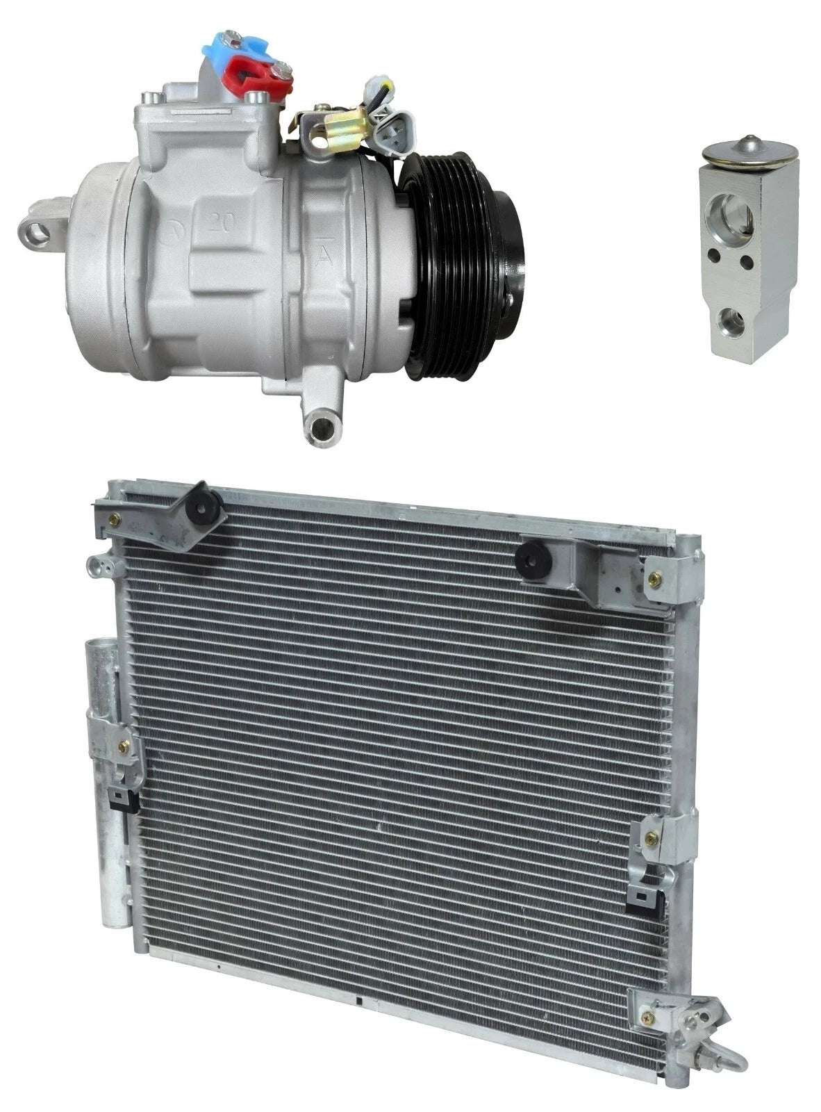 AC Compressor Kit With Condenser Replacement for Lexus LX470 (2005–2007)