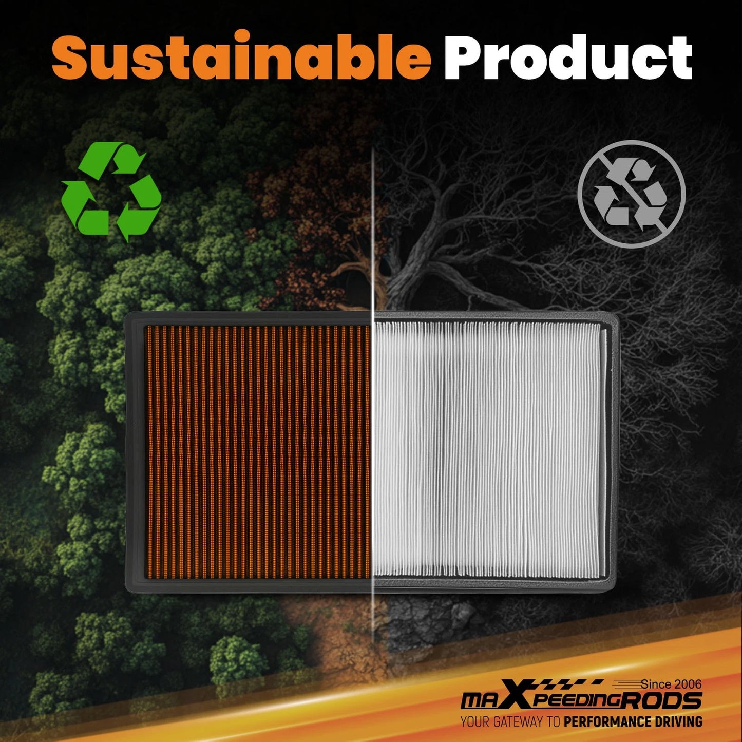 Air Intake Filter for Ford F150 F250 F350 F450 F550 (2008–2021)