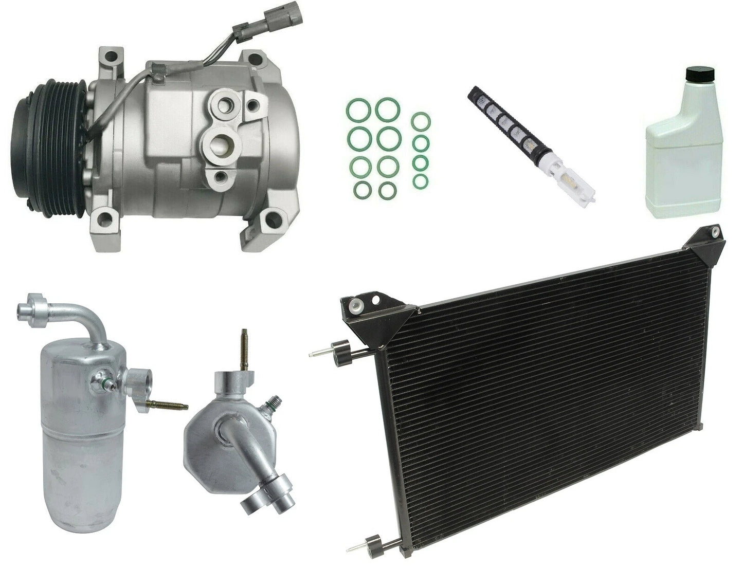 AC Compressor Kit with Condenser for Jeep Grand Cherokee (1999–2004)