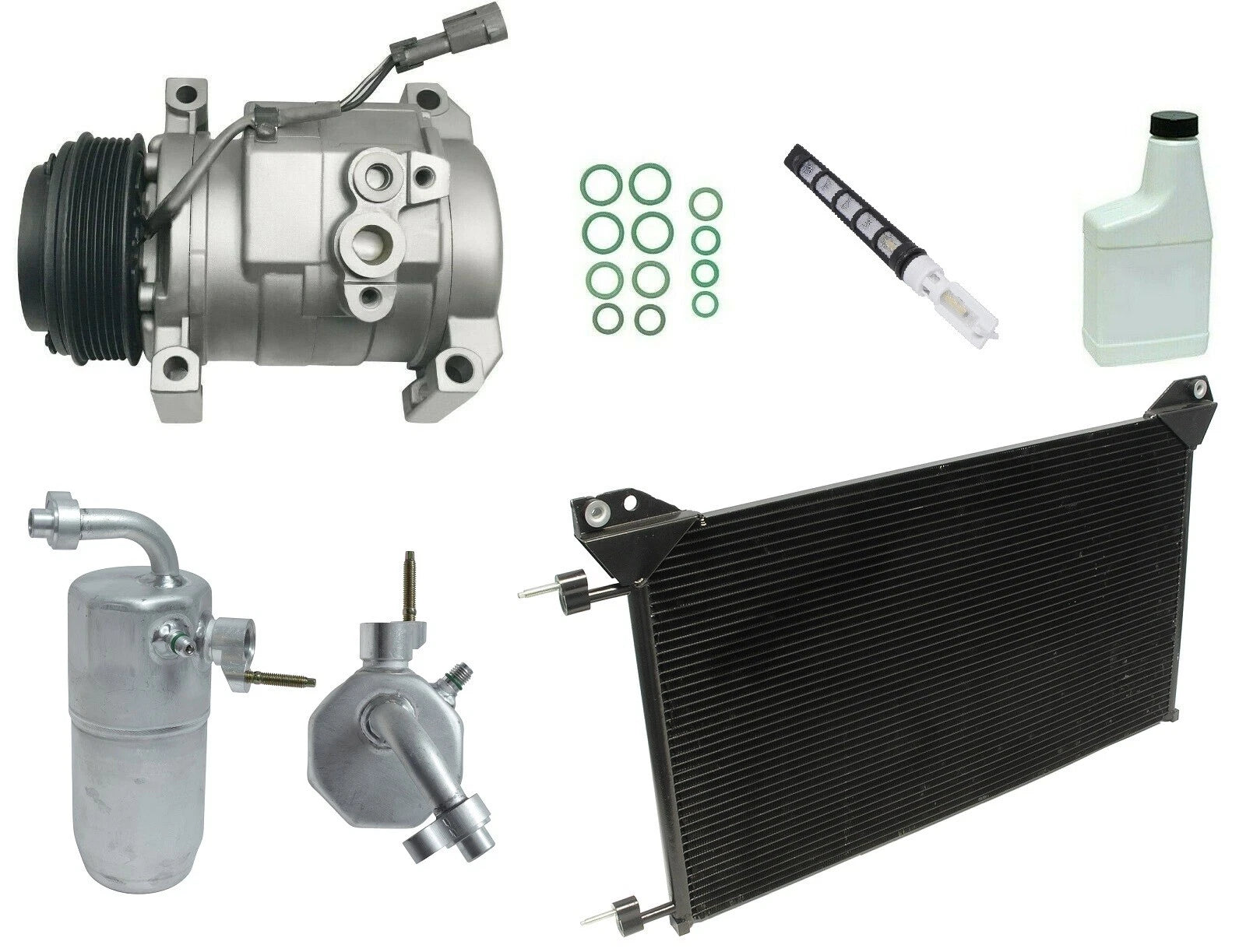 AC Compressor Kit with Condenser for Jeep Grand Cherokee (1999–2004)