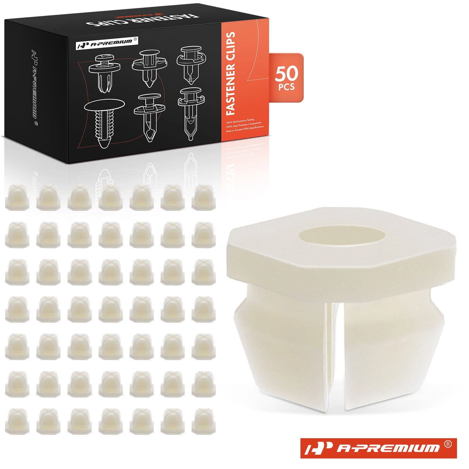 50Pcs Interior Trim Bezel Grill Nut Screw Clips for Chevy