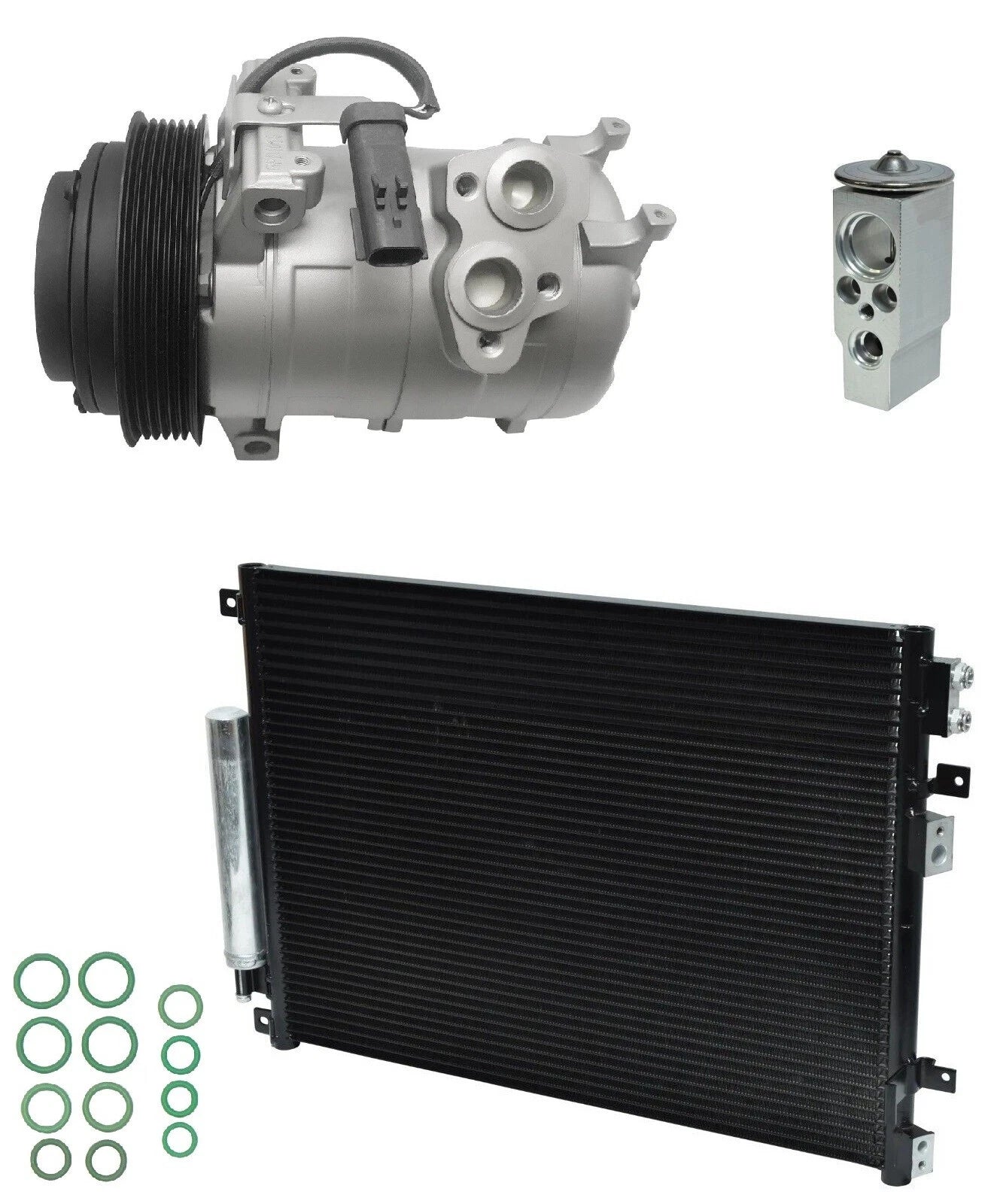 AC Compressor Kit With Condenser for Dodge Magnum 3.5L (2008–2008)