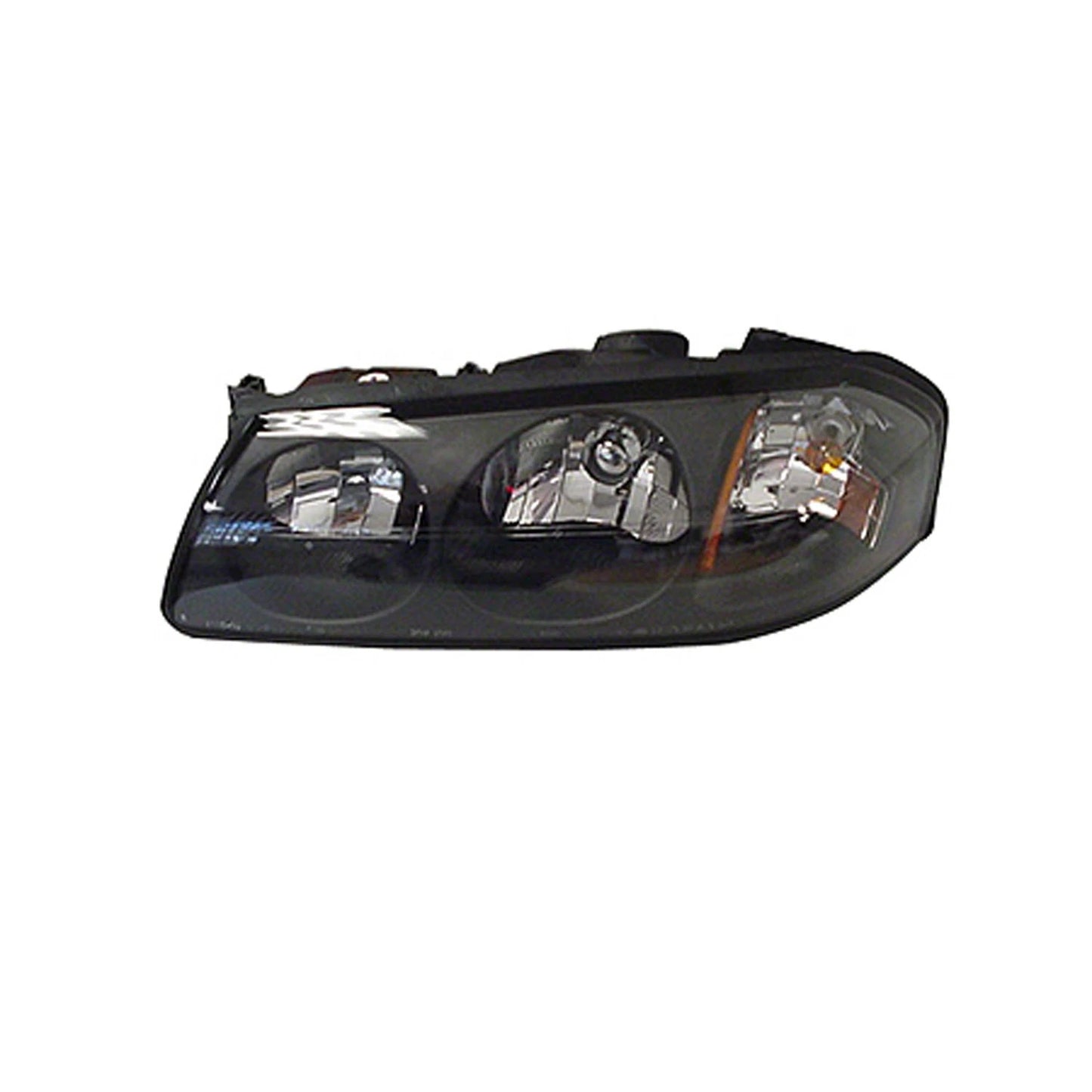 Replacement Black Driver Side Head Light Assembly For 2000-2004 Chevrolet Impala