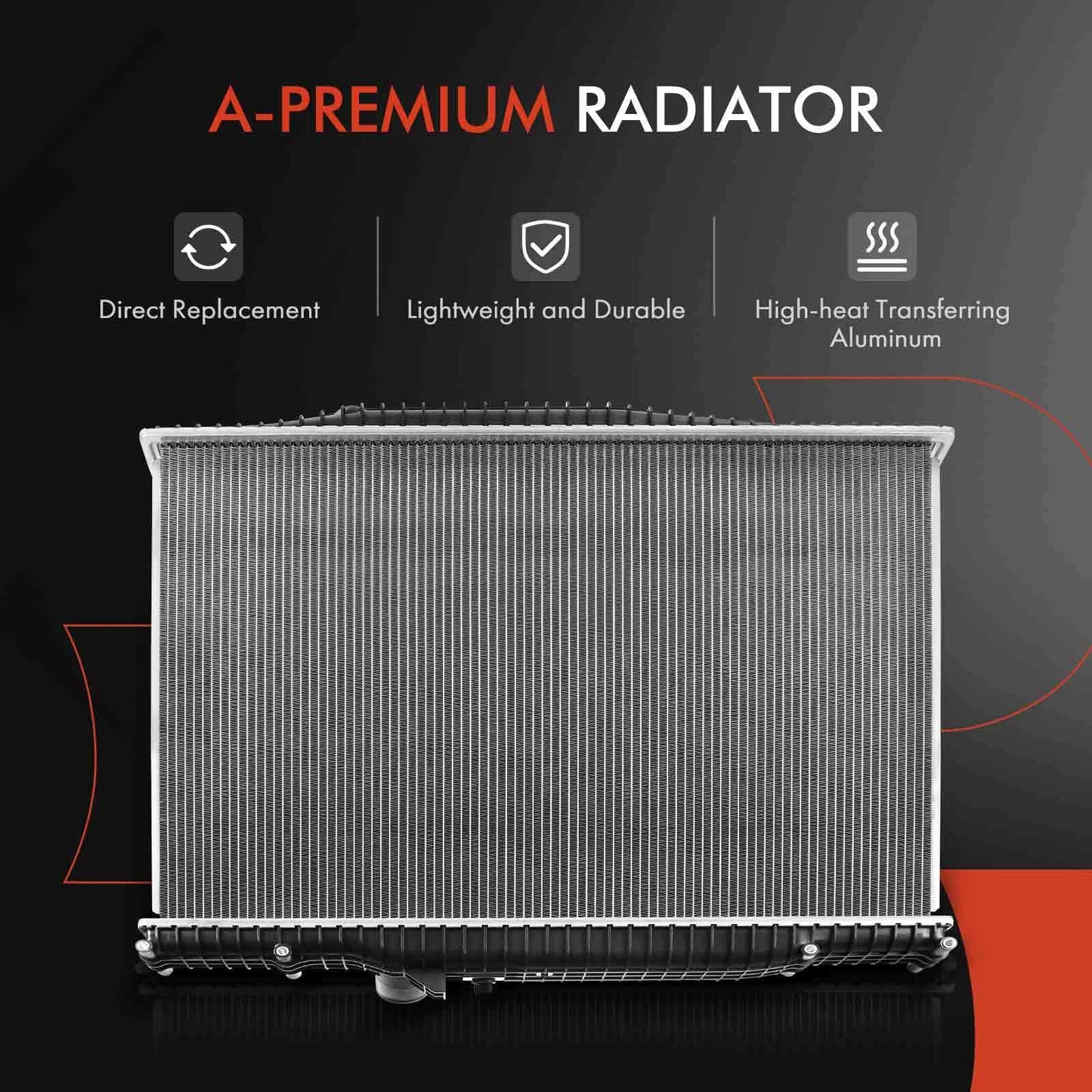 Aluminum Radiator with Trans Oil Cooler for Benz C350 GLK250 CLS550 (2010–2015)