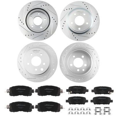 Front/Rear Brake Rotors and Ceramic Pads Kit for Nissan Altima (2013–2023)