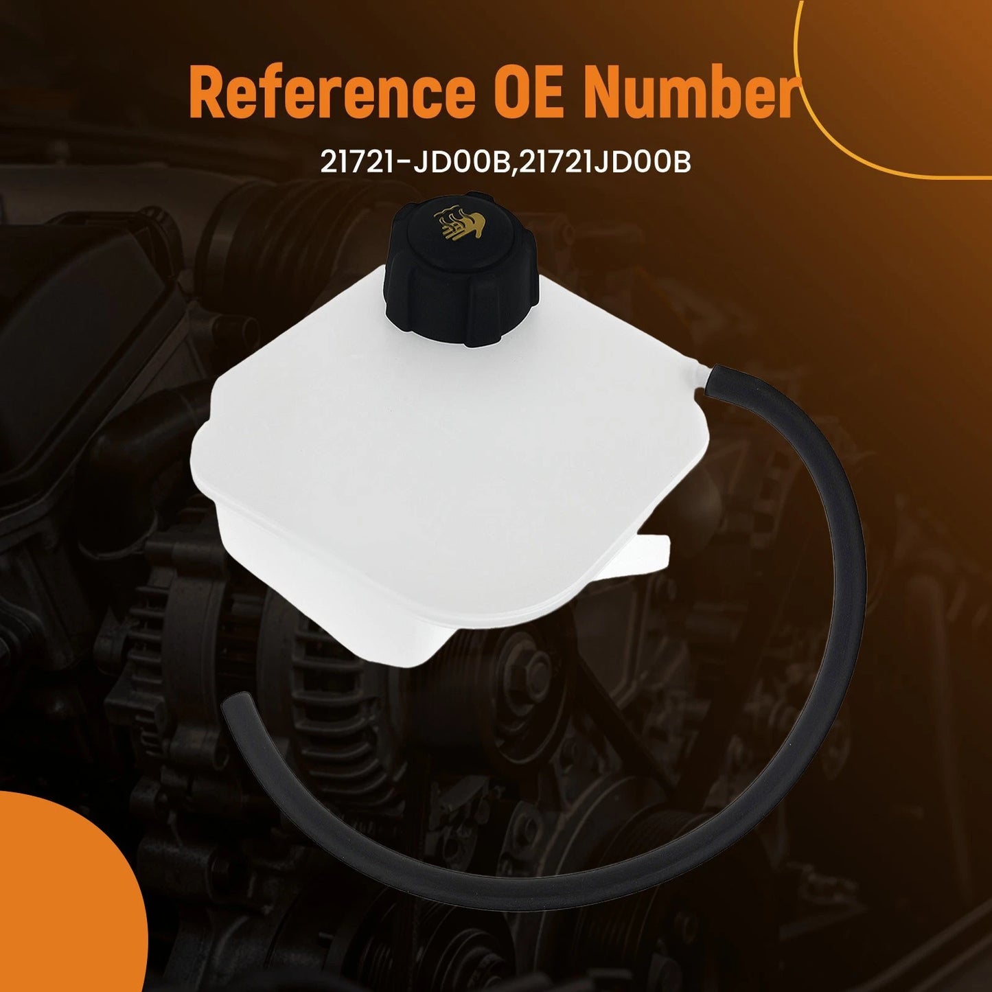 Coolant Overflow Tank Reservoir for Nissan QASHQAI (2007–2013)