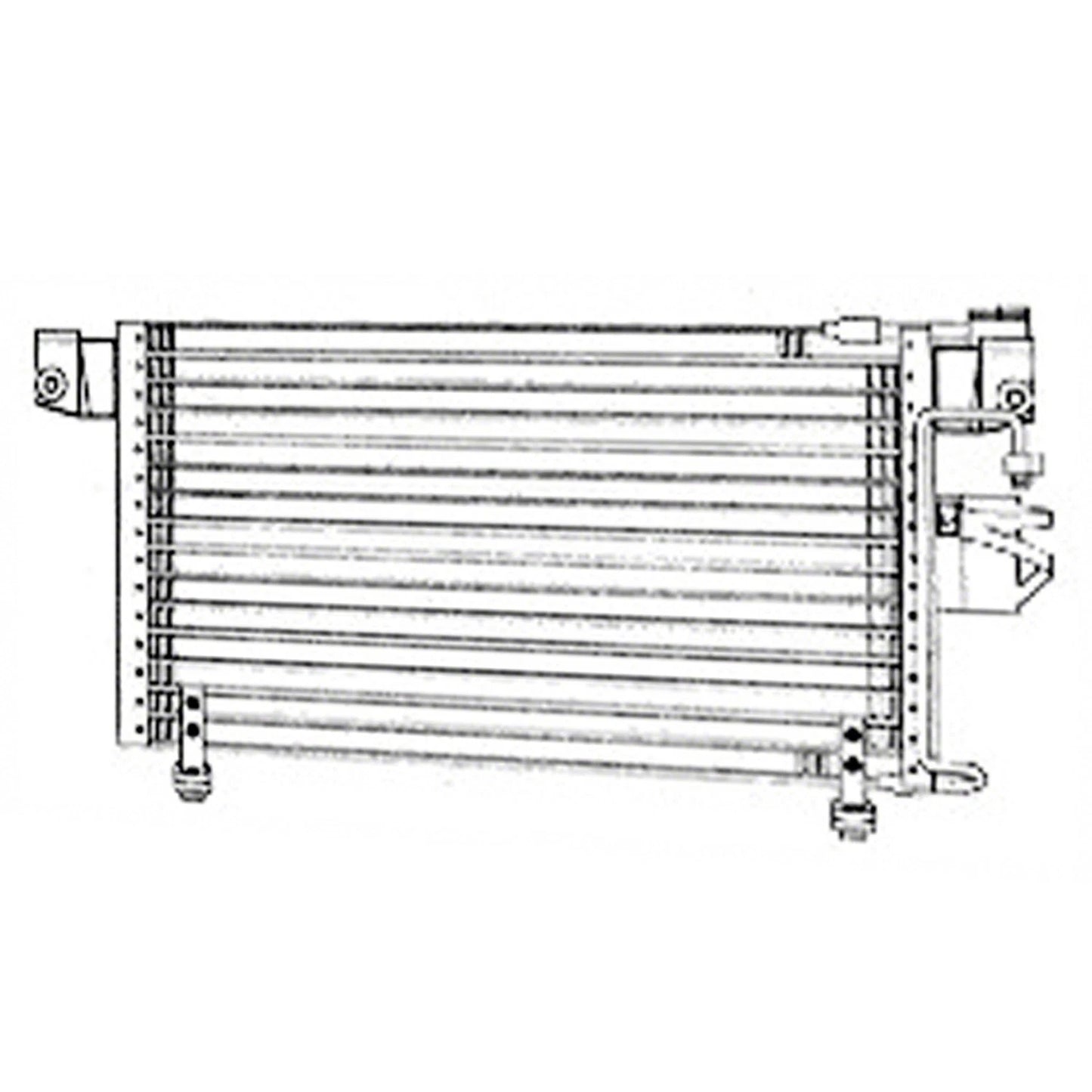 A/C Condenser Replacement Repair Part for 1998–2001 Honda Passport