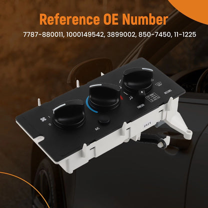 Climate Control Switch for Mack CXN612 CXN613 (2006–2006)