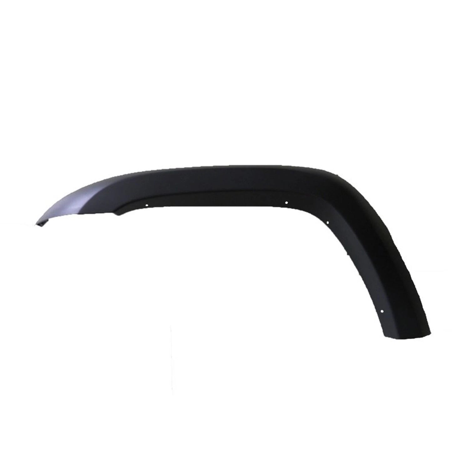 Replacement Gray Textured Polypropylene Driver Front Fender Flare w/o Rivets