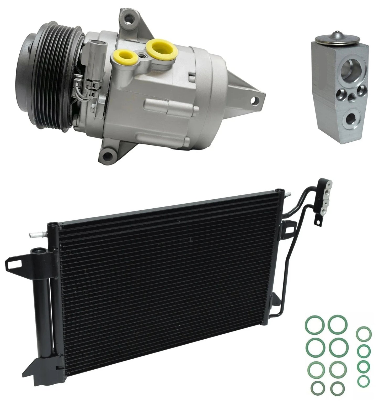 AC Compressor Kit With Condenser for Ford Fusion 3.5L V6 (2012–2012)