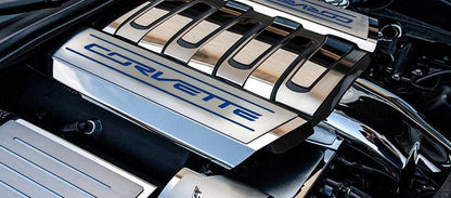 Fuel Rail Covers Replacement Dark Blue Solid Vinyl Corvette Inlay for 2014-2019 Corvette
