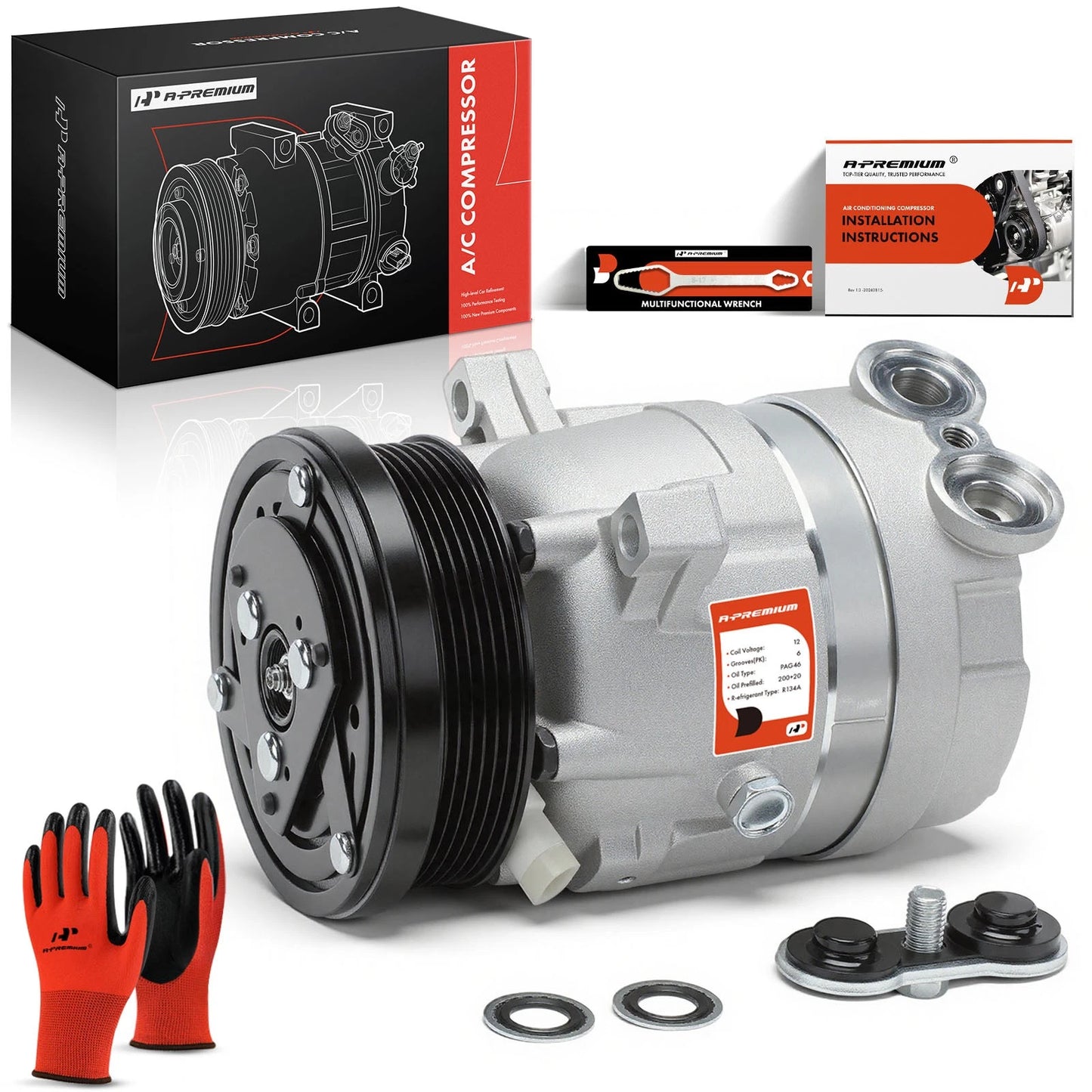 A/C Compressor with Clutch for Suzuki Forenza Reno (2004–2008)
