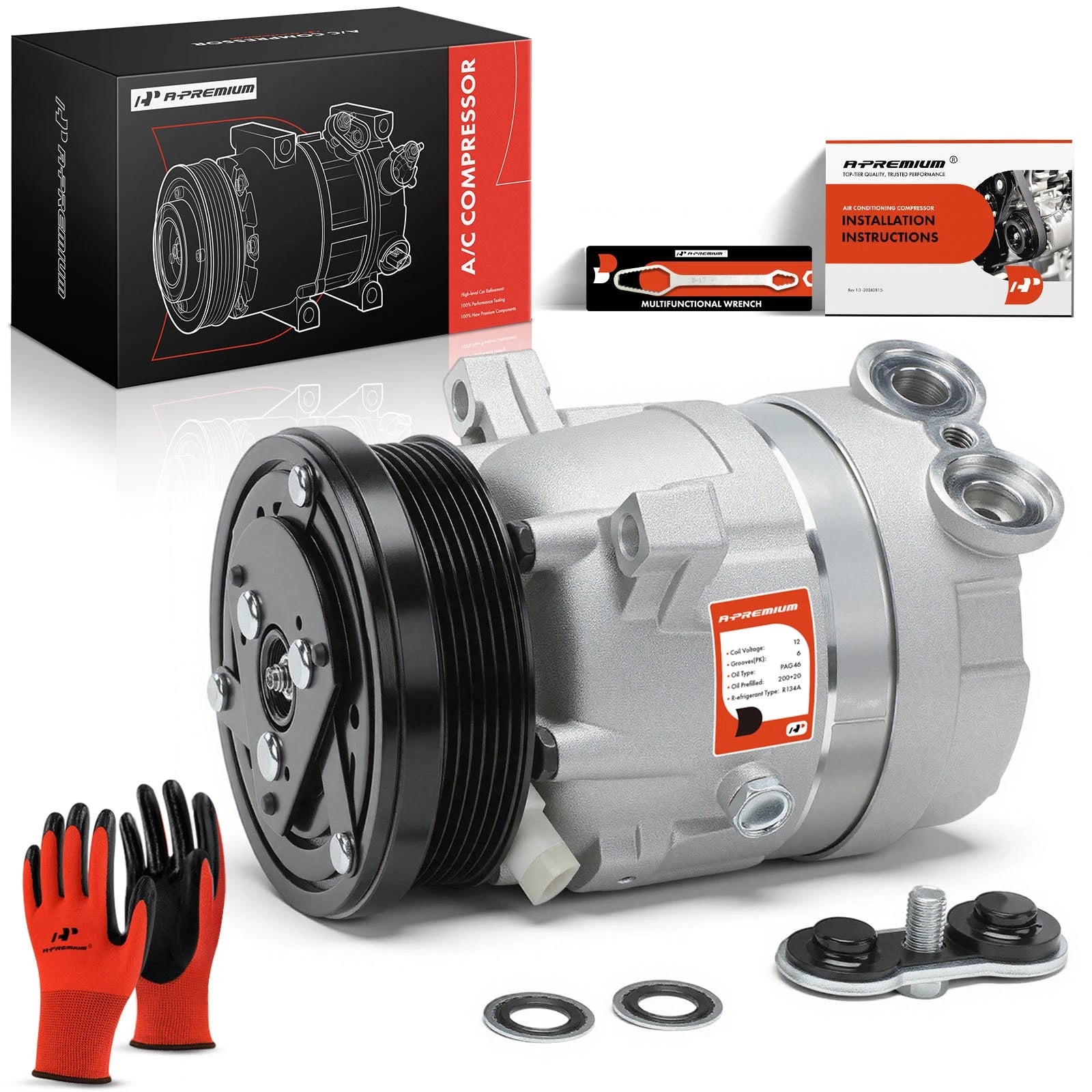 A/C Compressor with Clutch for Suzuki Forenza Reno (2004–2008)