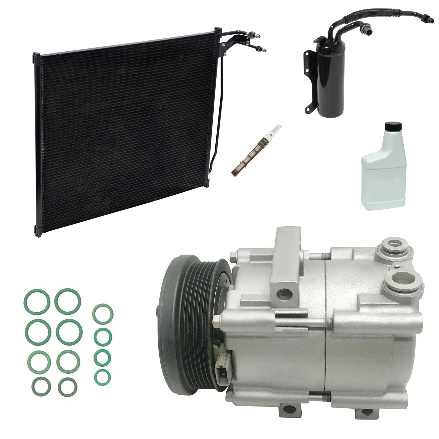 AC Compressor Kit Replacement with Condenser for Toyota Tundra (2007–2013)