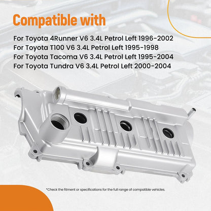Left Valve Cover for Toyota 4Runner Tacoma 3.4L V6 (2003–2015)