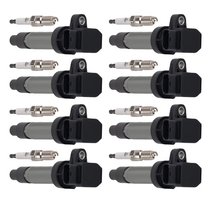 8x Ignition Coil and Spark Plug Kit for Cadillac XLR 4.6L V8 (2007–2009)
