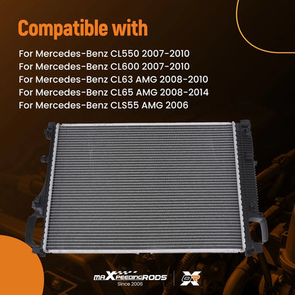 Aluminum Radiator for Mercedes CL600 S600 (2004–2010)
