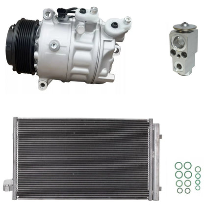 A C Compressor Kit Replacement w Condenser for BMW 750i 4.4L V8 (2017–2017)