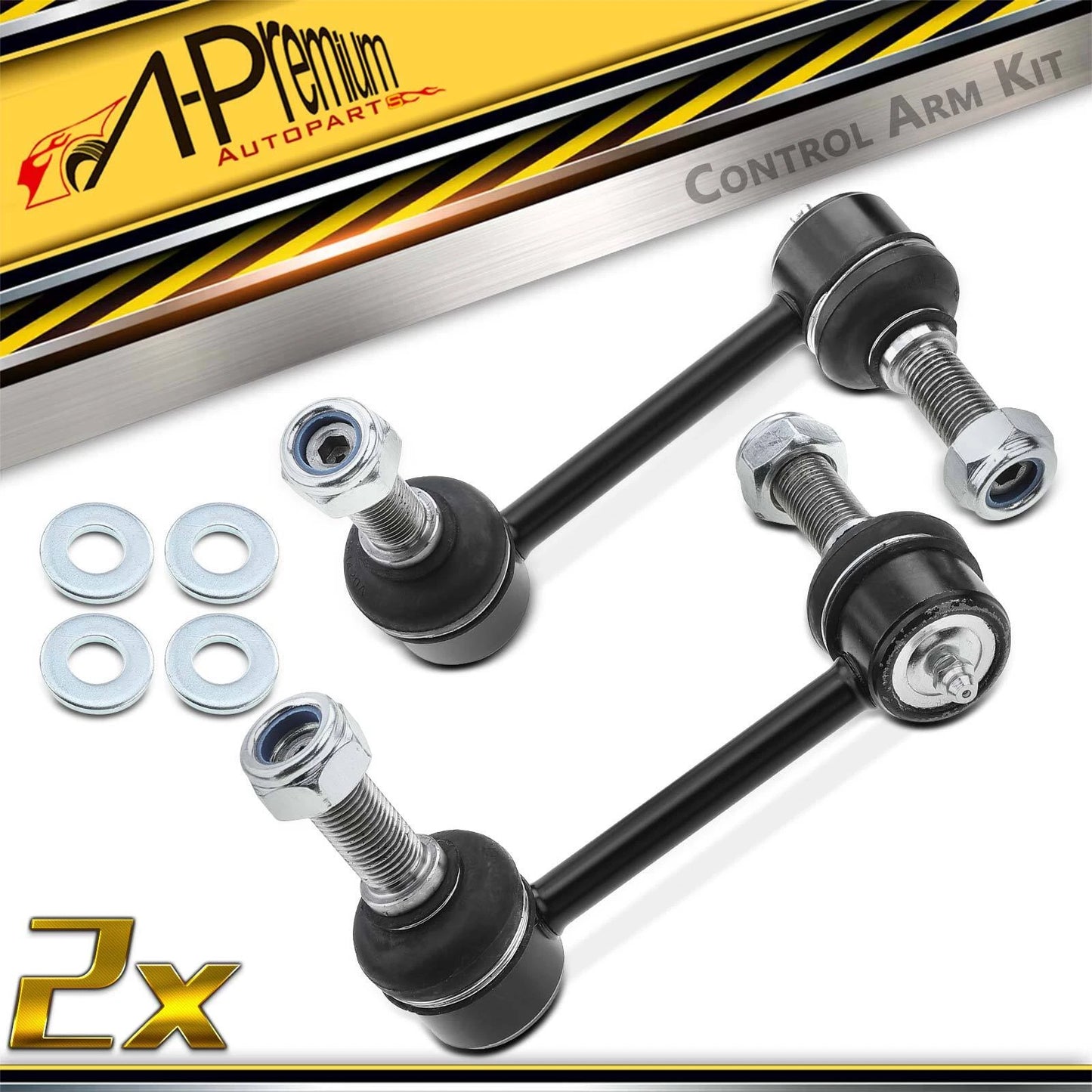 2X Front Stabilizer Bar Link for Chevy Trailblazer GMC Envoy (2004–2007)