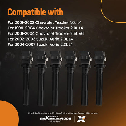 Ignition Coils for Suzuki Aerio & Vitara 2.0–2.5L (2002–2006)