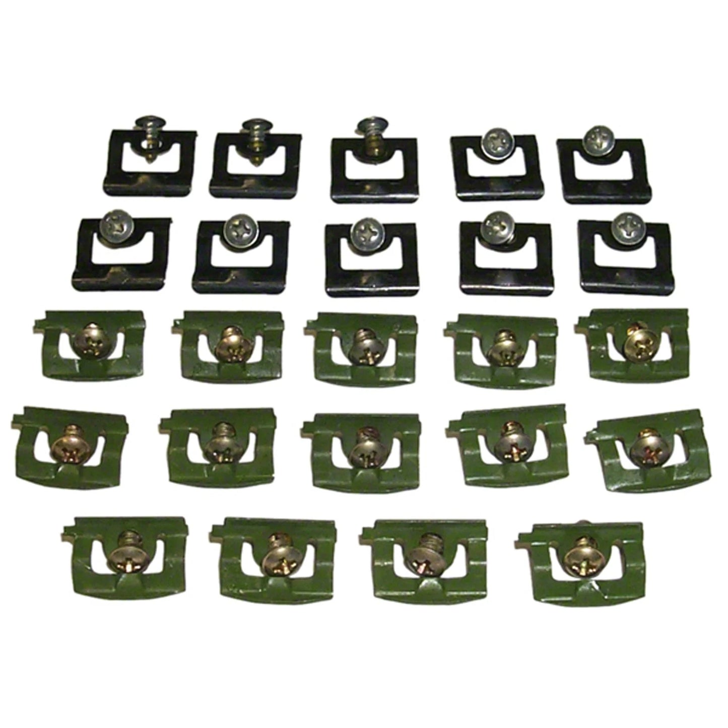 Replacement Front 24-Piece Reveal Moulding Clip Set (See compatibility Chart)