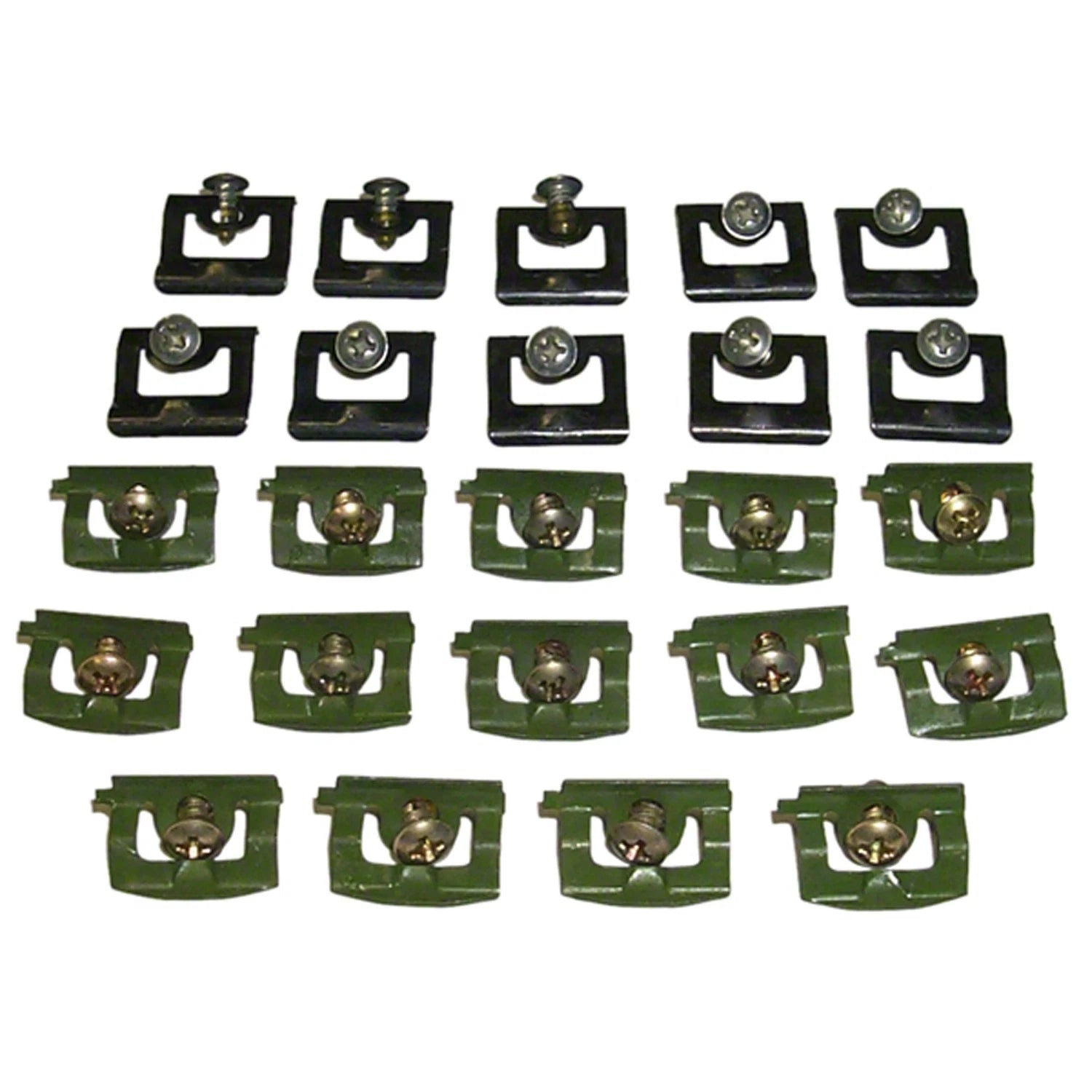Replacement Front 24-Piece Reveal Moulding Clip Set (See compatibility Chart)