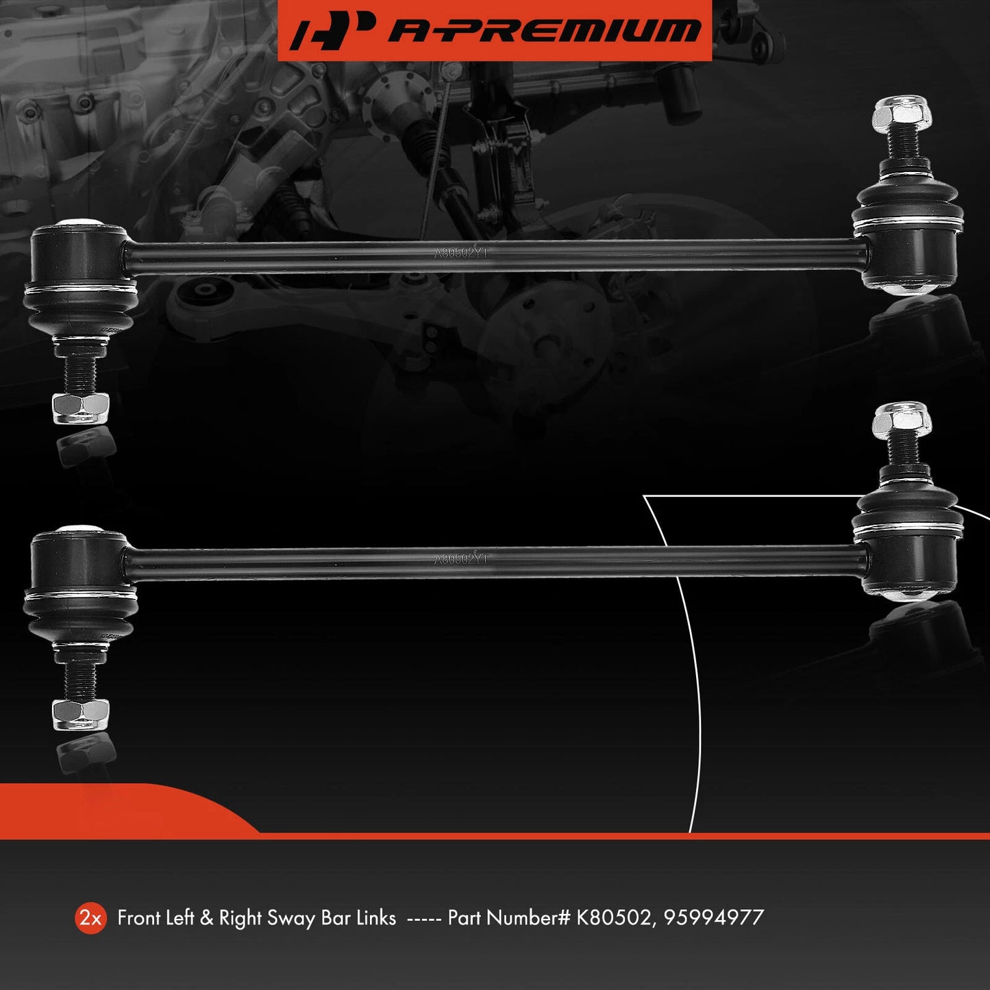 2X Front Sway Bar Link for Chevy Aveo (2004–2011)