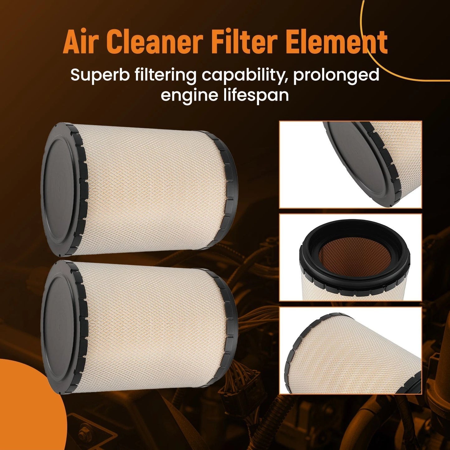 Heavy Duty Air Filter for International ProStar (2003–2016) 2PC Set