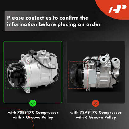 AC Compressor with Clutch for Mercedes GLE350, GLE43 AMG (2016–2018)