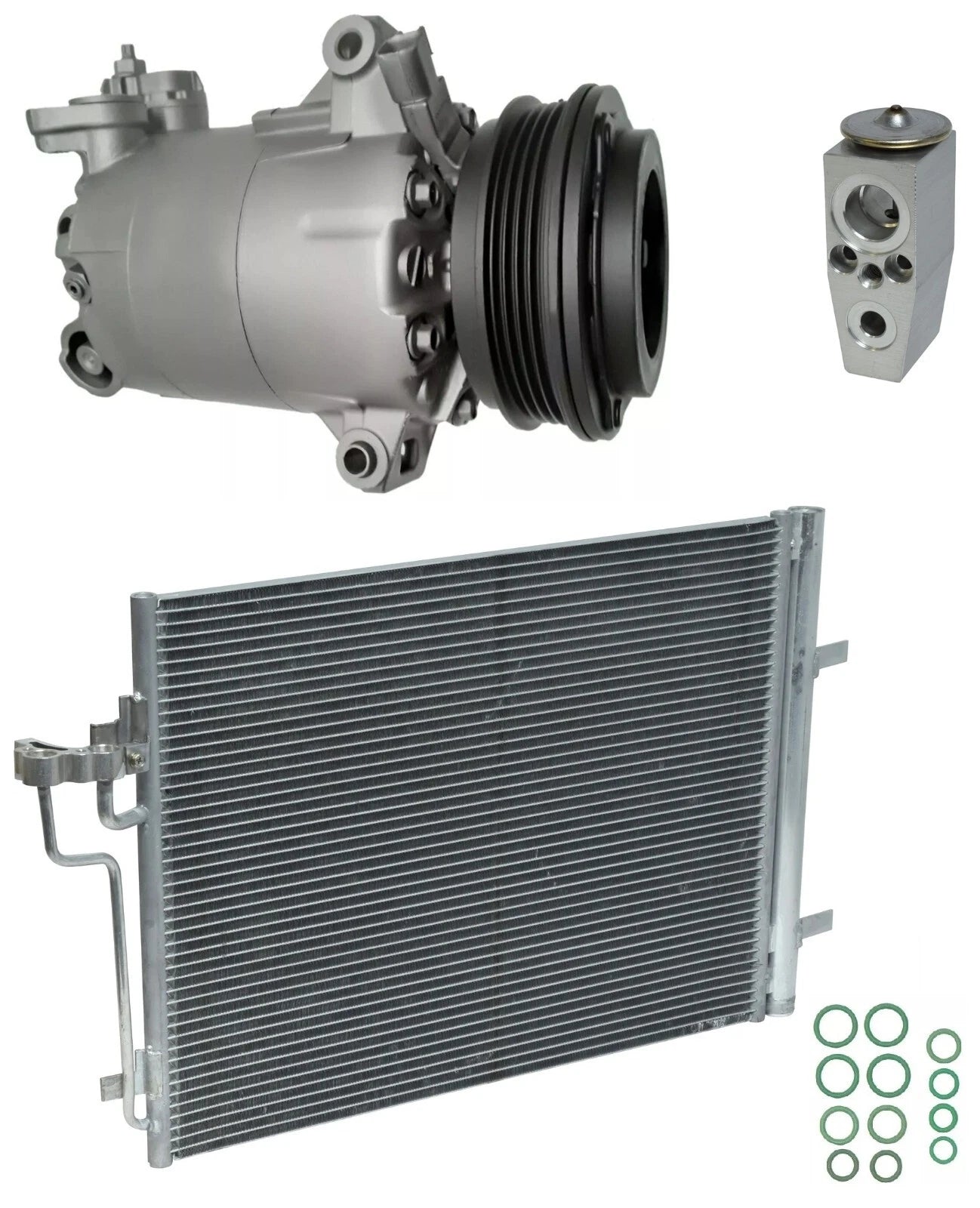 AC Compressor Kit with Condenser for Ford Focus 2.3L Turbo (2016–2016)