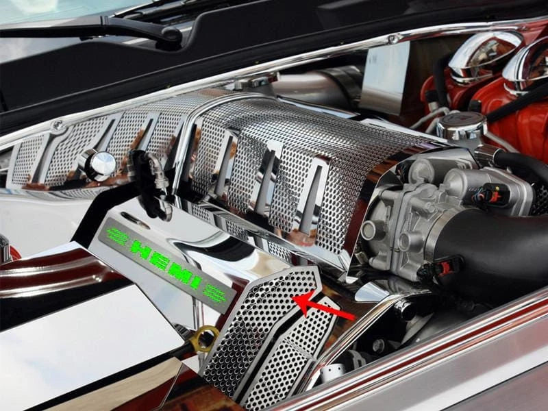 Fuel Rail Covers Green LED Replacement for Dodge Charger SRT8 (2008–2011)