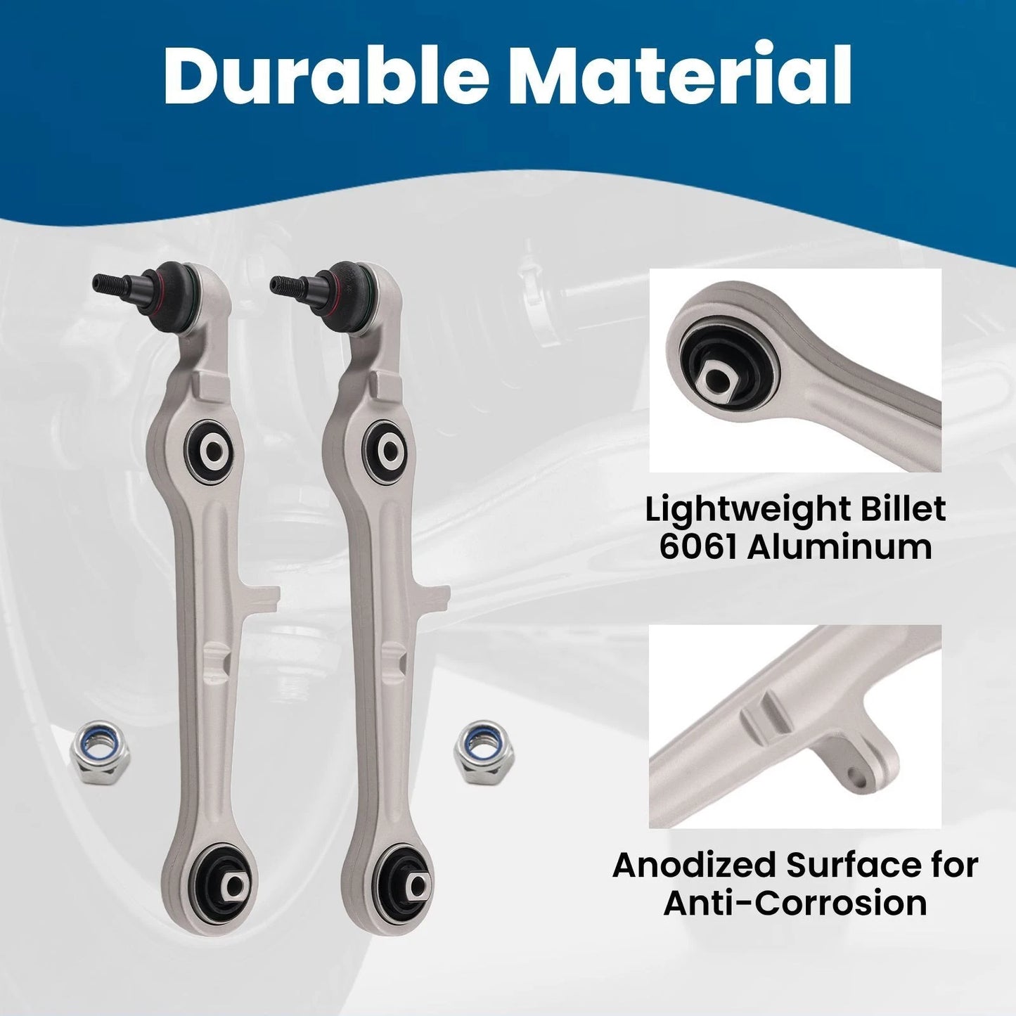 Aluminum Front Lower Forward Control Arm for Audi A4/S4 (2002–2010)