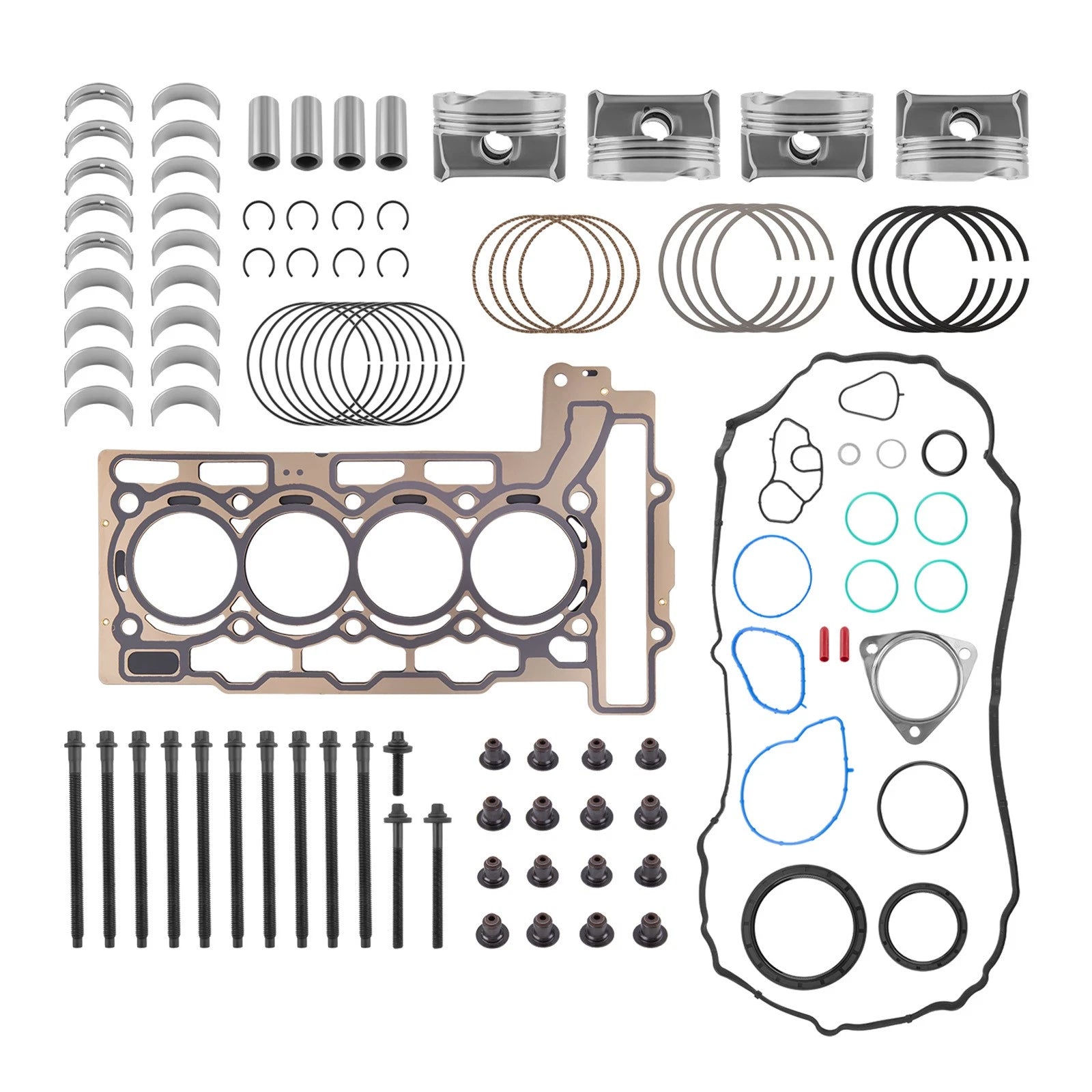 Engine Rebuild Piston Kit CR 11:1 for Mini Cooper R55 R56 R57 R60 (2007–2016)