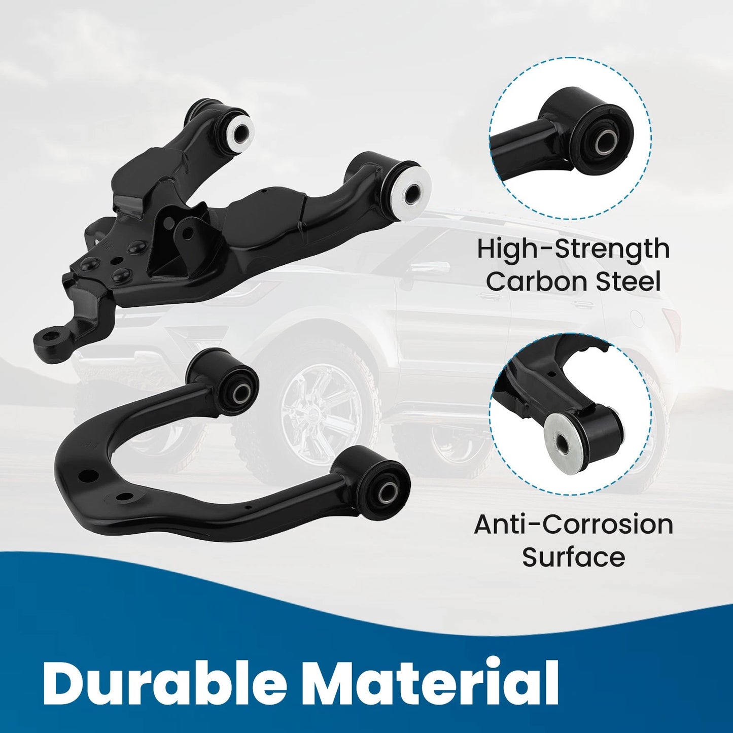 Front Upper & Lower Control Arm Set for Toyota Tundra (2000–2003)