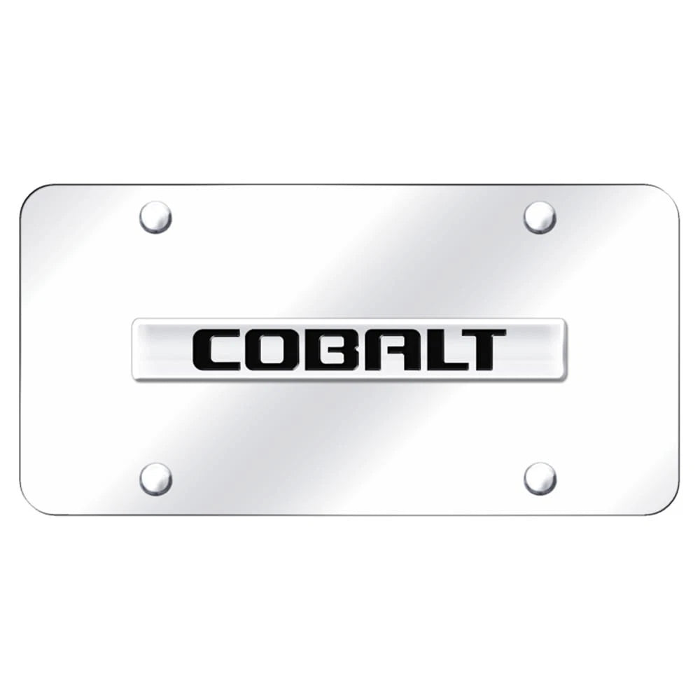 Chrome Name on Chrome License Plate - Officially Licensed for Chevrolet Cobalt